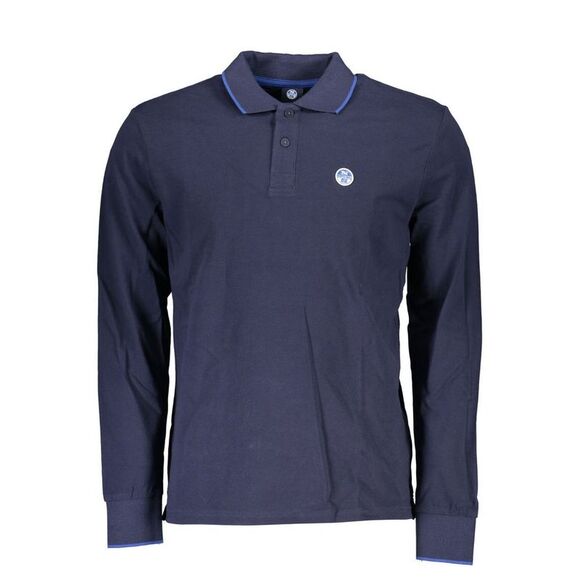 North Sails Blue Cotton Men Polo Men's Shirt